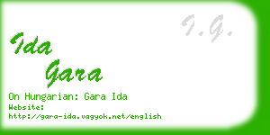 ida gara business card